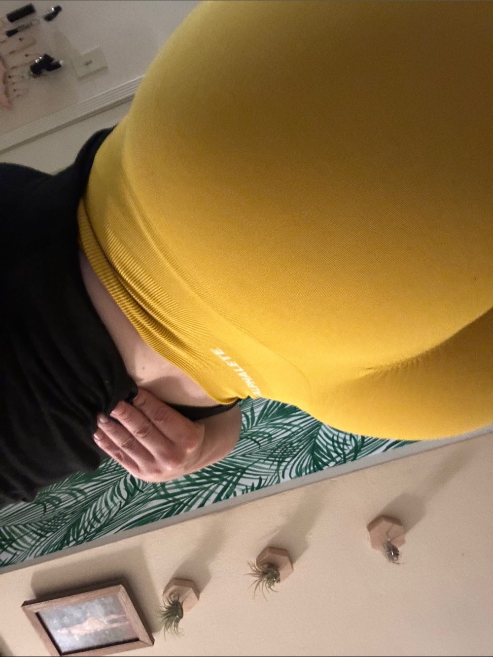 Alphalete Women’s Yellow High-Rise Bike Shorts - Picture 6 of 12
